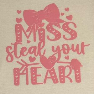 NEW Handmade Miss Steal Your Heart Short Sleeved T-Shirt
